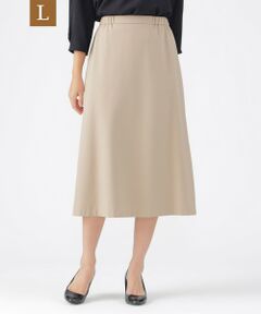 TRANS WORK (大きいサイズ) / トランスワーク (オオキイサイズ) ロング・マキシ丈スカート | 【L】【ウォッシャブル】【セットアップ対応】ジョーゼットピーチフレアスカート