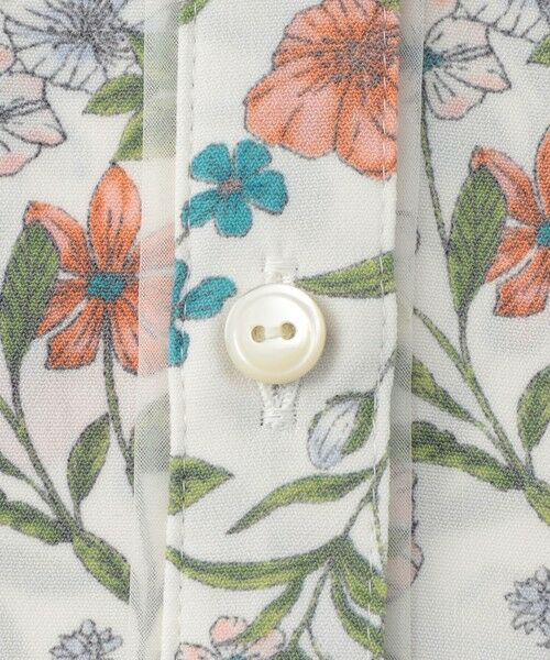 TRANS WORK (大きいサイズ) / トランスワーク (オオキイサイズ) その他トップス | 【L】【ウォッシャブル】ラインフラワープリントブラウス | 詳細7