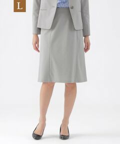TRANS WORK (大きいサイズ) / トランスワーク (オオキイサイズ) ロング・マキシ丈スカート | 【L】【美シリーズ】【ウォッシャブル】【セットアップ対応】トリアセスビンモクロディスカート