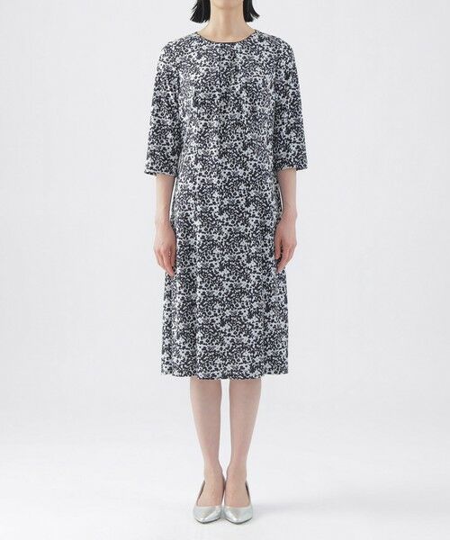 TRANS WORK (大きいサイズ) / トランスワーク (オオキイサイズ) ロング・マキシ丈ワンピース | 【L】【吸水速乾】【接触冷感】【UV対策】【ウォッシャブル】カモフラワーエアファインワンピース | 詳細2