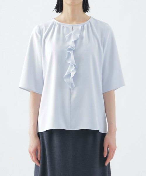 TRANS WORK (大きいサイズ) / トランスワーク (オオキイサイズ) その他トップス | 【L】【ウォッシャブル】オフショアベネ ブラウス | 詳細3