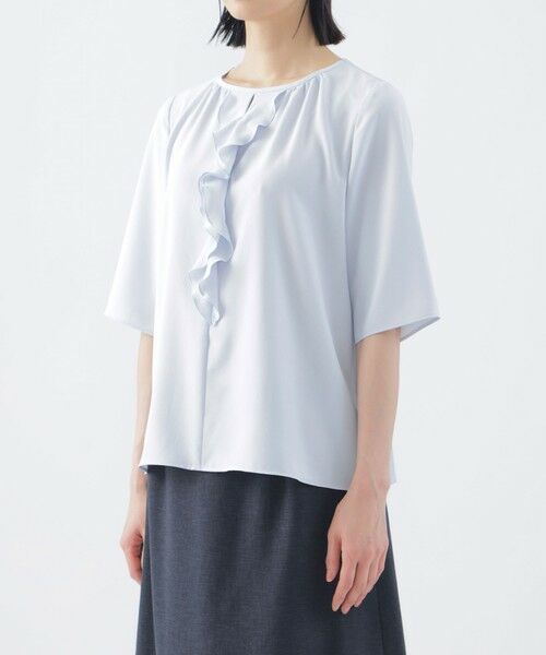 TRANS WORK (大きいサイズ) / トランスワーク (オオキイサイズ) その他トップス | 【L】【ウォッシャブル】オフショアベネ ブラウス | 詳細4