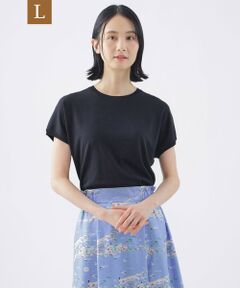 TRANS WORK (大きいサイズ) / トランスワーク (オオキイサイズ) その他トップス | 【L】【ウォッシャブル】ヴィスコースストレッチフレンチスリーブニット