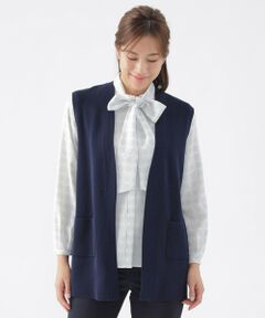 TRANS WORK (大きいサイズ) / トランスワーク (オオキイサイズ) その他トップス | 【L】【ウォッシャブル】コンフォートストレッチニットベスト