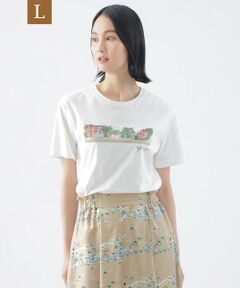 TRANS WORK (大きいサイズ) / トランスワーク (オオキイサイズ) その他トップス | 【L】【イラストレーターコラボ企画】【ウォッシャブル】コーコランスムースコラボカットソー