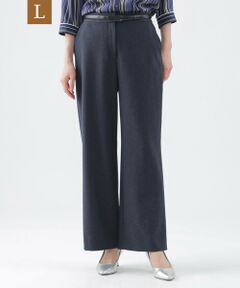 TRANS WORK (大きいサイズ) / トランスワーク (オオキイサイズ) その他パンツ | 【L】【美シリーズ】【セットアップ対応】【吸水速乾】【接触冷感】【防しわ】【ウォッシャブル】エバレットクロスワイドストレートパンツ