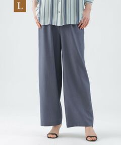 TRANS WORK (大きいサイズ) / トランスワーク (オオキイサイズ) その他パンツ | 【L】【ウォッシャブル】ライトシャンブレーデニムワイドストレートパンツ