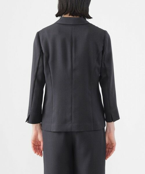 TRANS WORK (大きいサイズ) / トランスワーク (オオキイサイズ) テーラードジャケット | 【L】【美シリーズ】【UV対策】【着用しわ軽減】【ウォッシャブル】エアリーコードレーンテーラードジャケット | 詳細5