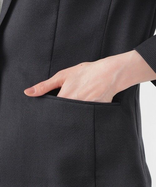TRANS WORK (大きいサイズ) / トランスワーク (オオキイサイズ) テーラードジャケット | 【L】【美シリーズ】【UV対策】【着用しわ軽減】【ウォッシャブル】エアリーコードレーンテーラードジャケット | 詳細7