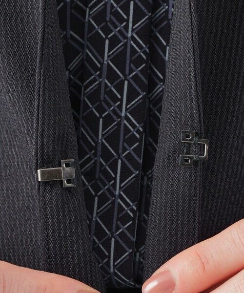 TRANS WORK (大きいサイズ) / トランスワーク (オオキイサイズ) テーラードジャケット | 【L】【美シリーズ】【UV対策】【着用しわ軽減】【ウォッシャブル】エアリーコードレーンノーカラージャケット | 詳細10