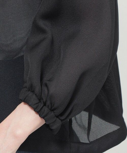 TRANS WORK (大きいサイズ) / トランスワーク (オオキイサイズ) テーラードジャケット | 【L】【ウォッシャブル】麻調メッシュブルゾン | 詳細6