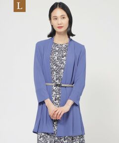 TRANS WORK (大きいサイズ) / トランスワーク (オオキイサイズ) その他トップス | 【L】【UV対策】【吸水速乾】【防しわ】【ウォッシャブル】マットフライスジャージロングカーディガン