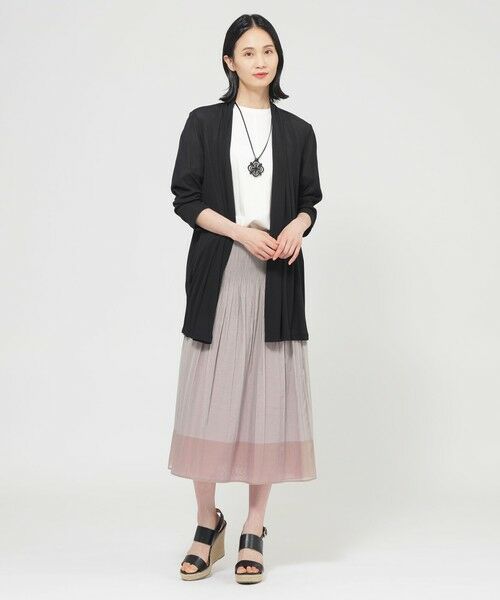 TRANS WORK (大きいサイズ) / トランスワーク (オオキイサイズ) その他トップス | 【L】【UV対策】【吸水速乾】【防しわ】【ウォッシャブル】マットフライスジャージロングカーディガン | 詳細4