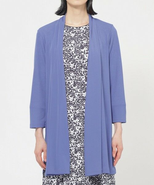 TRANS WORK (大きいサイズ) / トランスワーク (オオキイサイズ) その他トップス | 【L】【UV対策】【吸水速乾】【防しわ】【ウォッシャブル】マットフライスジャージロングカーディガン | 詳細5