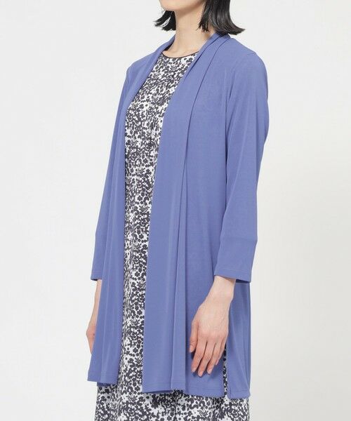 TRANS WORK (大きいサイズ) / トランスワーク (オオキイサイズ) その他トップス | 【L】【UV対策】【吸水速乾】【防しわ】【ウォッシャブル】マットフライスジャージロングカーディガン | 詳細6