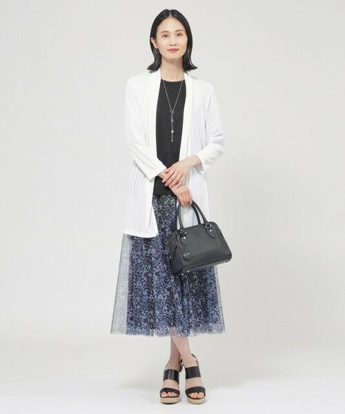 TRANS WORK (大きいサイズ) / トランスワーク (オオキイサイズ) その他トップス | 【L】【UV対策】【吸水速乾】【防しわ】【ウォッシャブル】マットフライスジャージロングカーディガン | 詳細1