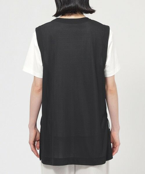 TRANS WORK (大きいサイズ) / トランスワーク (オオキイサイズ) その他トップス | 【L】【UV対策】【吸水速乾】【防しわ】【ウォッシャブル】マットフライスジャージロングジレ | 詳細4