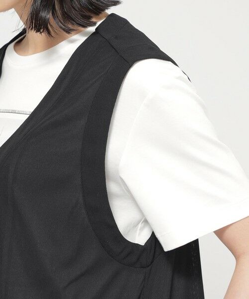 TRANS WORK (大きいサイズ) / トランスワーク (オオキイサイズ) その他トップス | 【L】【UV対策】【吸水速乾】【防しわ】【ウォッシャブル】マットフライスジャージロングジレ | 詳細5