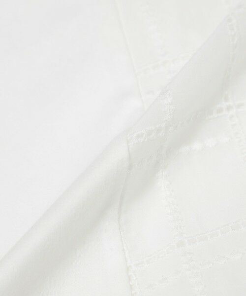 TRANS WORK (大きいサイズ) / トランスワーク (オオキイサイズ) その他トップス | 【L】【ウォッシャブル】カットワークチェックコンビカットソー | 詳細8