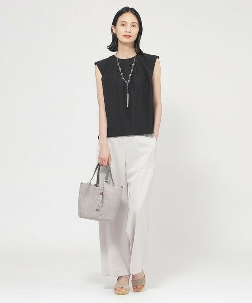 TRANS WORK (大きいサイズ) / トランスワーク (オオキイサイズ) その他トップス | 【L】【ウォッシャブル】トリコットタックデザインカットソー | 詳細2