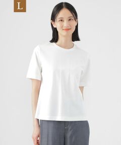 TRANS WORK (大きいサイズ) / トランスワーク (オオキイサイズ) その他トップス | 【L】【ウォッシャブル】コンパクトコットンポンチクルーネックカットソー