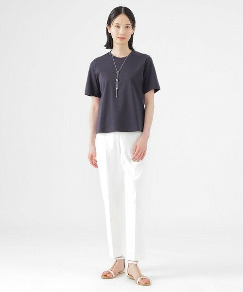 TRANS WORK (大きいサイズ) / トランスワーク (オオキイサイズ) その他トップス | 【L】【ウォッシャブル】コンパクトコットンポンチクルーネックカットソー | 詳細4