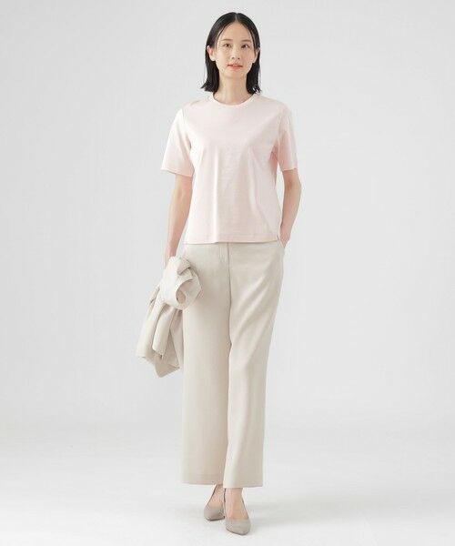 TRANS WORK (大きいサイズ) / トランスワーク (オオキイサイズ) その他トップス | 【L】【ウォッシャブル】コンパクトコットンポンチクルーネックカットソー | 詳細3