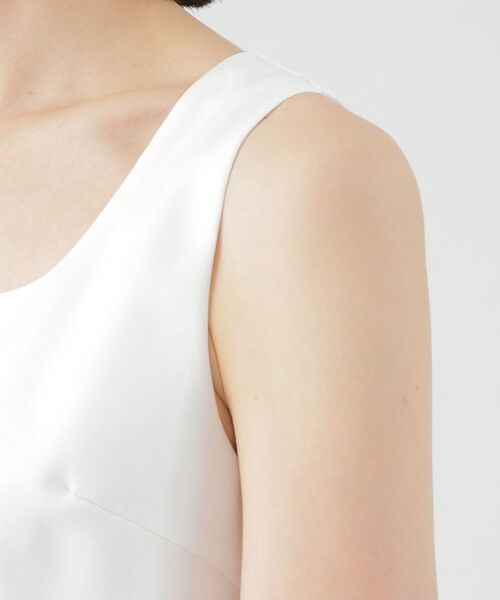 TRANS WORK (大きいサイズ) / トランスワーク (オオキイサイズ) その他トップス | 【L】【ウォッシャブル】ストレッチサテンコンビタンクトップ | 詳細8