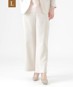 TRANS WORK (大きいサイズ) / トランスワーク (オオキイサイズ) その他パンツ | 【L】【美シリーズ】【UV対策】【着用しわ軽減】【ウォッシャブル】エアリーコードレーンワイドストレートパンツ