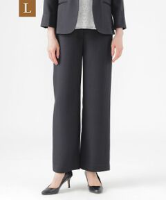 TRANS WORK (大きいサイズ) / トランスワーク (オオキイサイズ) その他パンツ | 【L】【美シリーズ】【UV対策】【着用しわ軽減】【ウォッシャブル】エアリーコードレーンワイドストレートパンツ