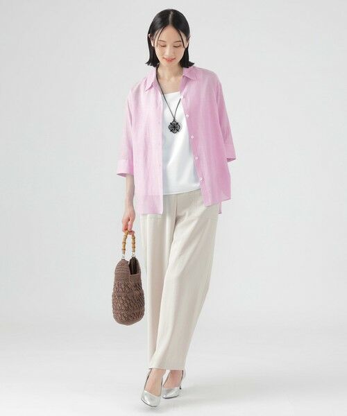 TRANS WORK (大きいサイズ) / トランスワーク (オオキイサイズ) その他パンツ | 【L】【ウォッシャブル】エコダルサテン | 詳細2