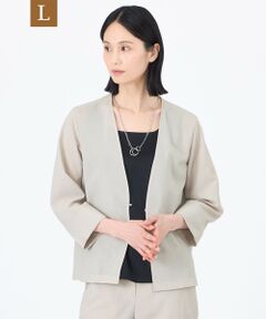 TRANS WORK (大きいサイズ) / トランスワーク (オオキイサイズ) テーラードジャケット | 【L】【ウォッシャブル】【接触冷感】【吸水速乾】ハイカウントワルツジャケット