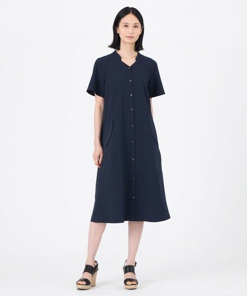 TRANS WORK (大きいサイズ) / トランスワーク (オオキイサイズ) ロング・マキシ丈ワンピース | 【L】【ウォッシャブル】【吸水速乾】クールマックスサッカーワンピース | 詳細3