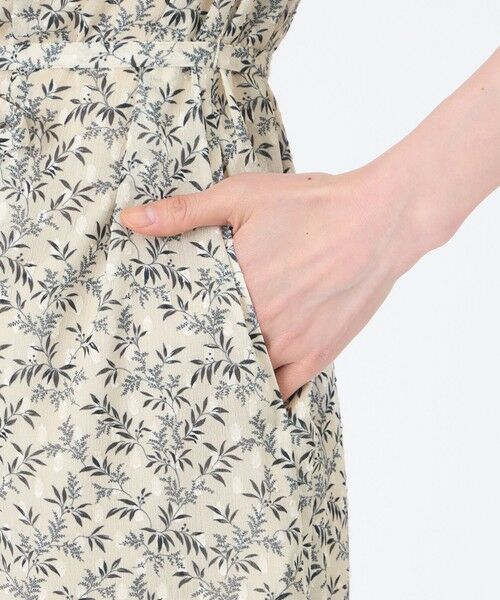 TRANS WORK (大きいサイズ) / トランスワーク (オオキイサイズ) ロング・マキシ丈ワンピース | 【L】【ウォッシャブル】シャドーフラワープリントワンピース | 詳細9