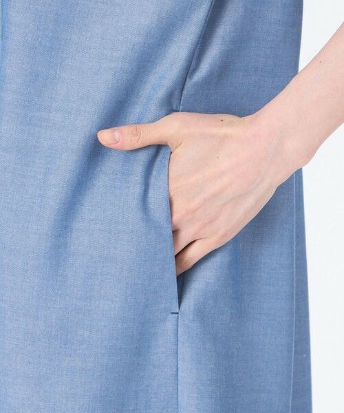 TRANS WORK (大きいサイズ) / トランスワーク (オオキイサイズ) ロング・マキシ丈ワンピース | 【L】【ウォッシャブル】シャルマンダンガリーワンピース | 詳細9