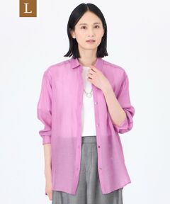 TRANS WORK (大きいサイズ) / トランスワーク (オオキイサイズ) その他トップス | 【L】【ウォッシャブル】グレーンシアーサテン