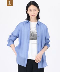 TRANS WORK (大きいサイズ) / トランスワーク (オオキイサイズ) その他トップス | 【L】【ウォッシャブル】グレーンシアーサテン