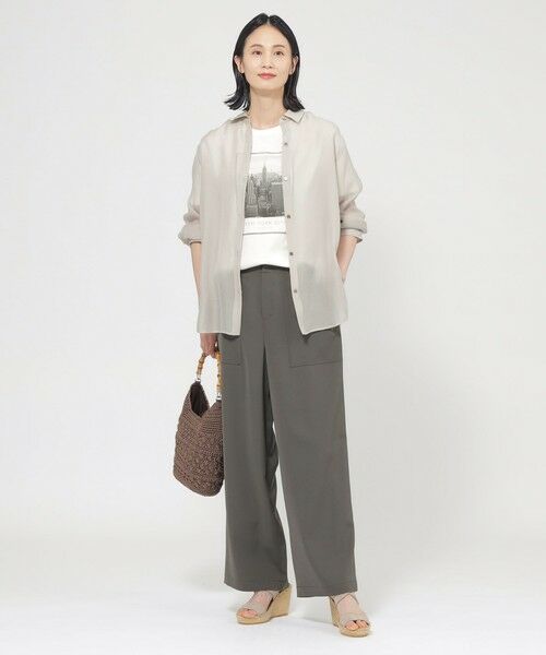 TRANS WORK (大きいサイズ) / トランスワーク (オオキイサイズ) その他トップス | 【L】【ウォッシャブル】グレーンシアーサテン | 詳細1