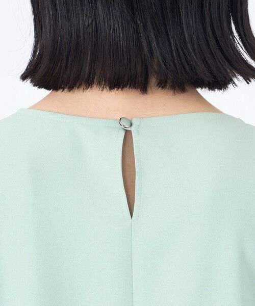 TRANS WORK (大きいサイズ) / トランスワーク (オオキイサイズ) その他トップス | 【L】【ウォッシャブル】【接触冷感】【UV】バックサテンジョーゼットプルオーバーブラウス | 詳細7