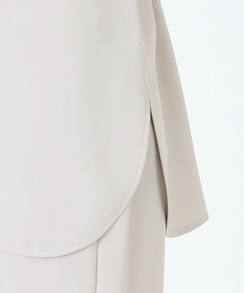 TRANS WORK (大きいサイズ) / トランスワーク (オオキイサイズ) その他トップス | 【L】【ウォッシャブル】【接触冷感】【UV】バックサテンジョーゼットチュニックブラウス | 詳細8