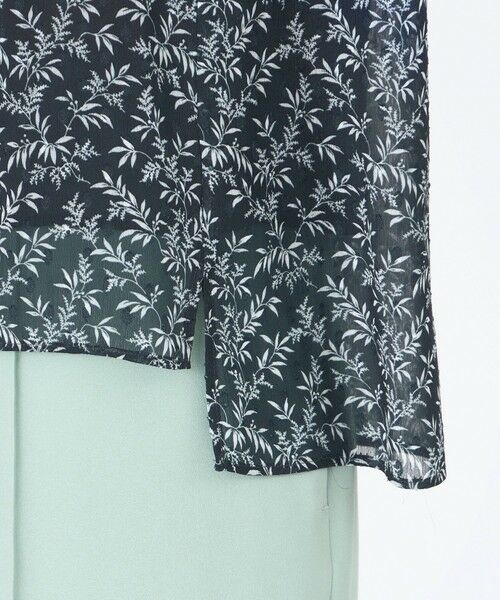 TRANS WORK (大きいサイズ) / トランスワーク (オオキイサイズ) その他トップス | 【L】【ウォッシャブル】シャドーフラワープリントプルオーバーブラウス | 詳細8