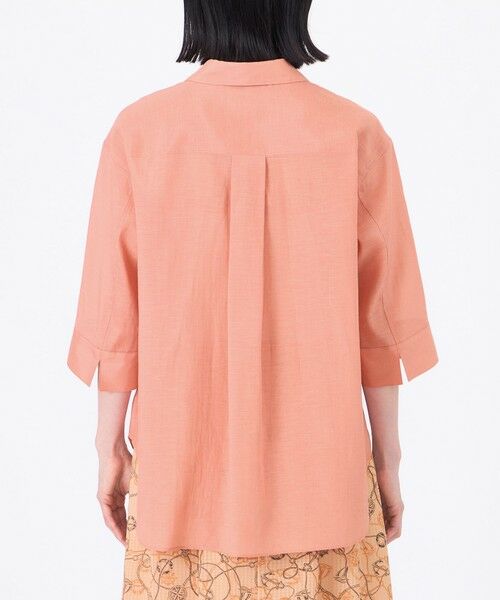 TRANS WORK (大きいサイズ) / トランスワーク (オオキイサイズ) その他トップス | 【L】【接触冷感】【ウォッシャブル】シルキーローンシャツブラウス | 詳細6