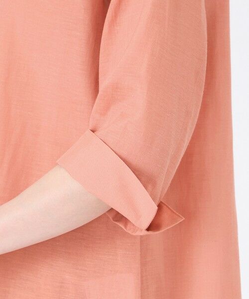 TRANS WORK (大きいサイズ) / トランスワーク (オオキイサイズ) その他トップス | 【L】【接触冷感】【ウォッシャブル】シルキーローンシャツブラウス | 詳細8