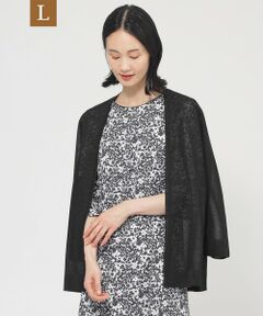 TRANS WORK (大きいサイズ) / トランスワーク (オオキイサイズ) その他トップス | 【L】【ウォッシャブル】ルレックスシアーVネックカーディガン