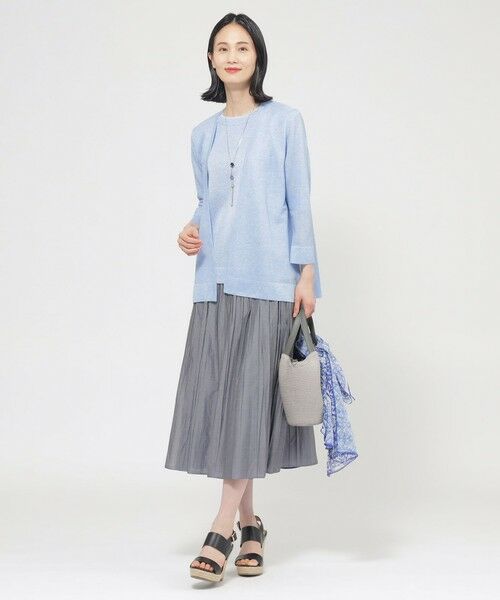 TRANS WORK (大きいサイズ) / トランスワーク (オオキイサイズ) その他トップス | 【L】【ウォッシャブル】ルレックスシアーVネックカーディガン | 詳細3