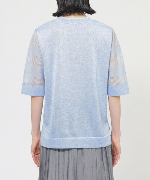 TRANS WORK (大きいサイズ) / トランスワーク (オオキイサイズ) その他トップス | 【L】【ウォッシャブル】ルレックスシアークルーネックニット | 詳細6