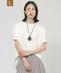 TRANS WORK (大きいサイズ) / トランスワーク (オオキイサイズ) その他トップス | 【L】【ウォッシャブル】トリコットプルオーバーカットソー