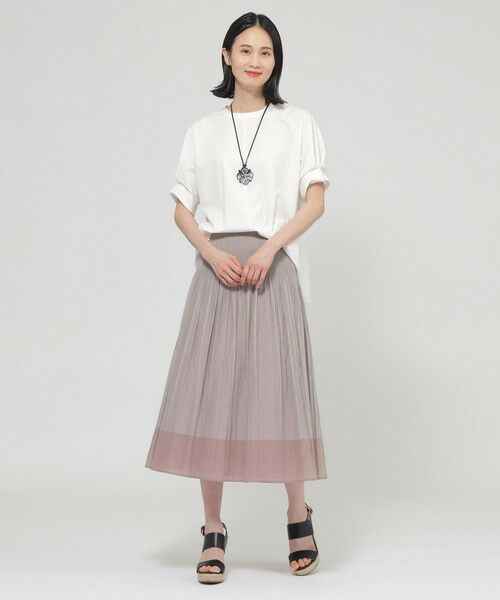 TRANS WORK (大きいサイズ) / トランスワーク (オオキイサイズ) その他トップス | 【L】【ウォッシャブル】トリコットプルオーバーカットソー | 詳細1