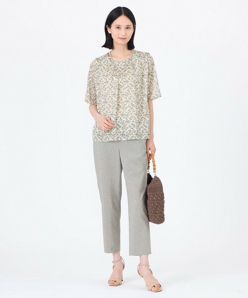 TRANS WORK (大きいサイズ) / トランスワーク (オオキイサイズ) その他パンツ | 【L】【ウォッシャブル】【接触冷感】【吸水速乾】ハイカウントワルツパンツ | 詳細1