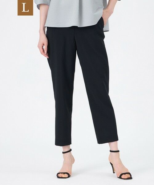 TRANS WORK (大きいサイズ)/トランスワーク (オオキイサイズ) 【L】【ウォッシャブル】【接触冷感】【吸水速乾】ハイカウントワルツパンツ ネイビー 44 TRANS WORK (大きいサイズ)/トランスワーク (オオキイサイズ) 【L】【ウォッシャブル】【接触冷感】【吸水速乾】ハイカウントワルツパンツ ネイビー 44